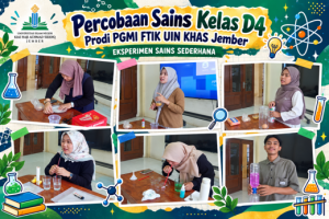 Belajar Sains secara Menyenangkan, Mahasiswa Prodi PGMI Kelas D4 FTIK UIN KHAS Jember Eksplorasi 11 Eksperimen IPA Sederhana