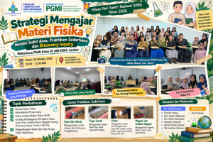 Semarak Pekan Hari Santri Nasional 2026 (Hari ke-2), Mahasiswa PGMI Kelas D1 UIN KHAS Jember Eksplorasi Eksperimen Fisika Sederhana