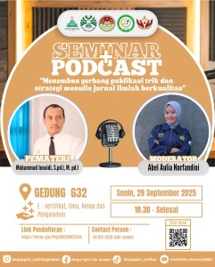 HMPS Prodi PGMI UIN KHAS Jember Sukses Selenggarakan Seminar dan Podcast Penulisan Jurnal Ilmiah