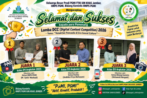 Dari Kreativitas Digital hingga Penguatan Nilai Pancasila, HMPS PGMI UIN KHAS Jember Berikan Penghargaan DCC 2026